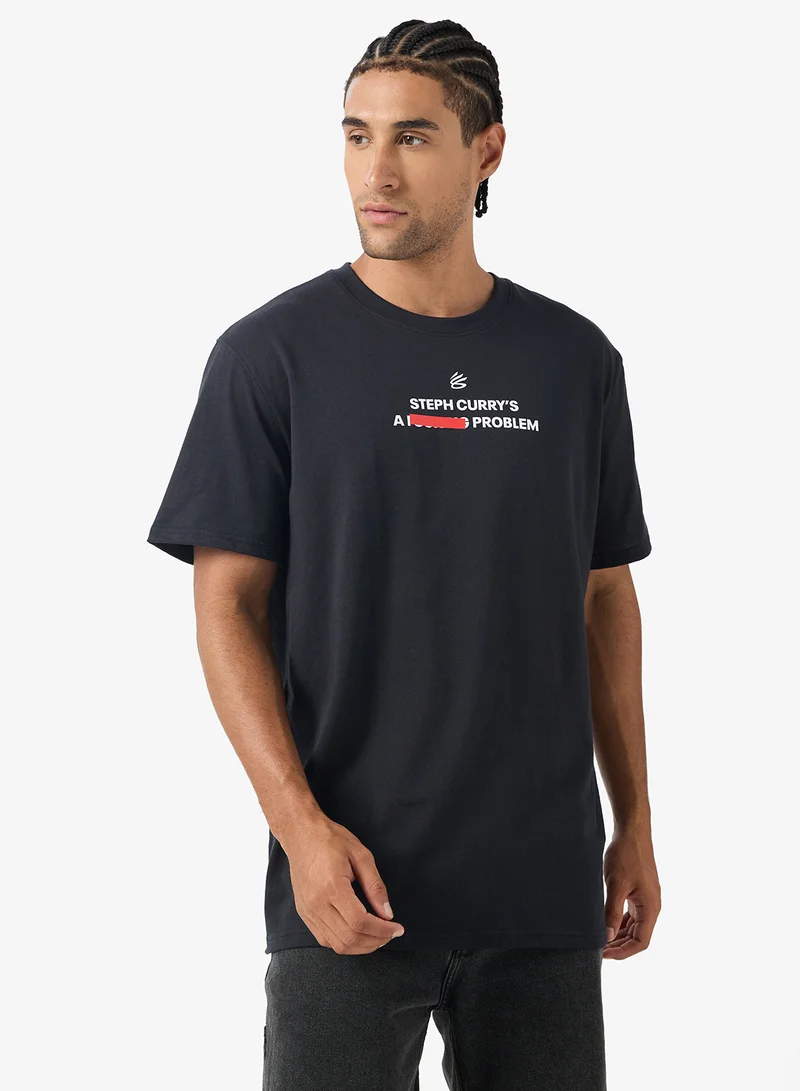 اندر ارمر Curry Graphic Quote T-Shirt